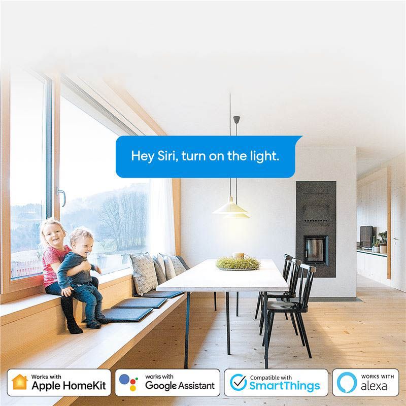 Uniwersalny inteligentny przełącznik ścienny Meross In - Wall Smart Wi-Fi, biały