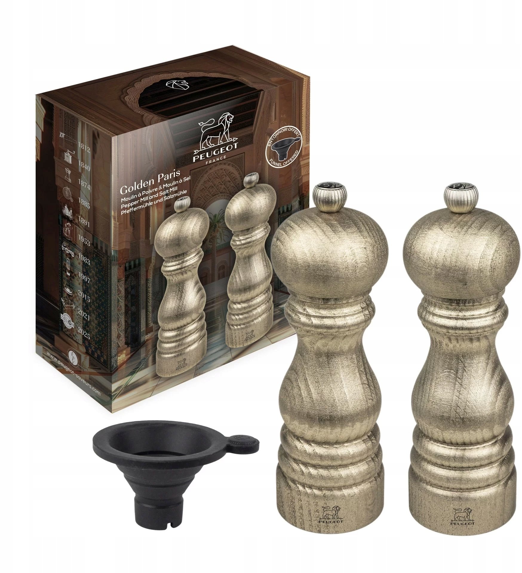 Zestaw z akcesoriami – W zestawie silikonowy lejek i przyprawy