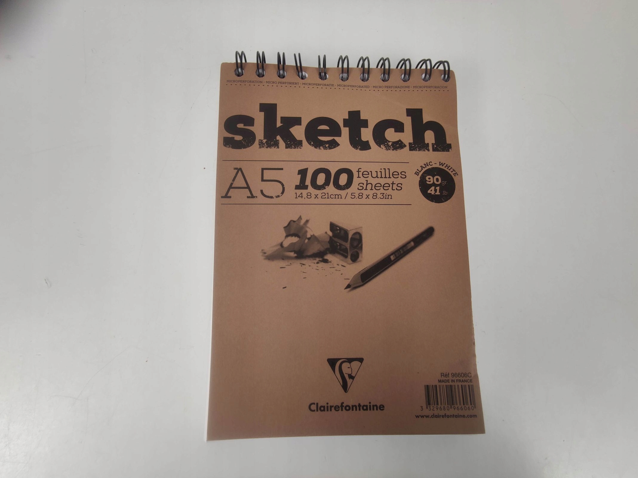 Notes A5 Clairefontaine – Pomarańczowy, idealny do pracy i nauki