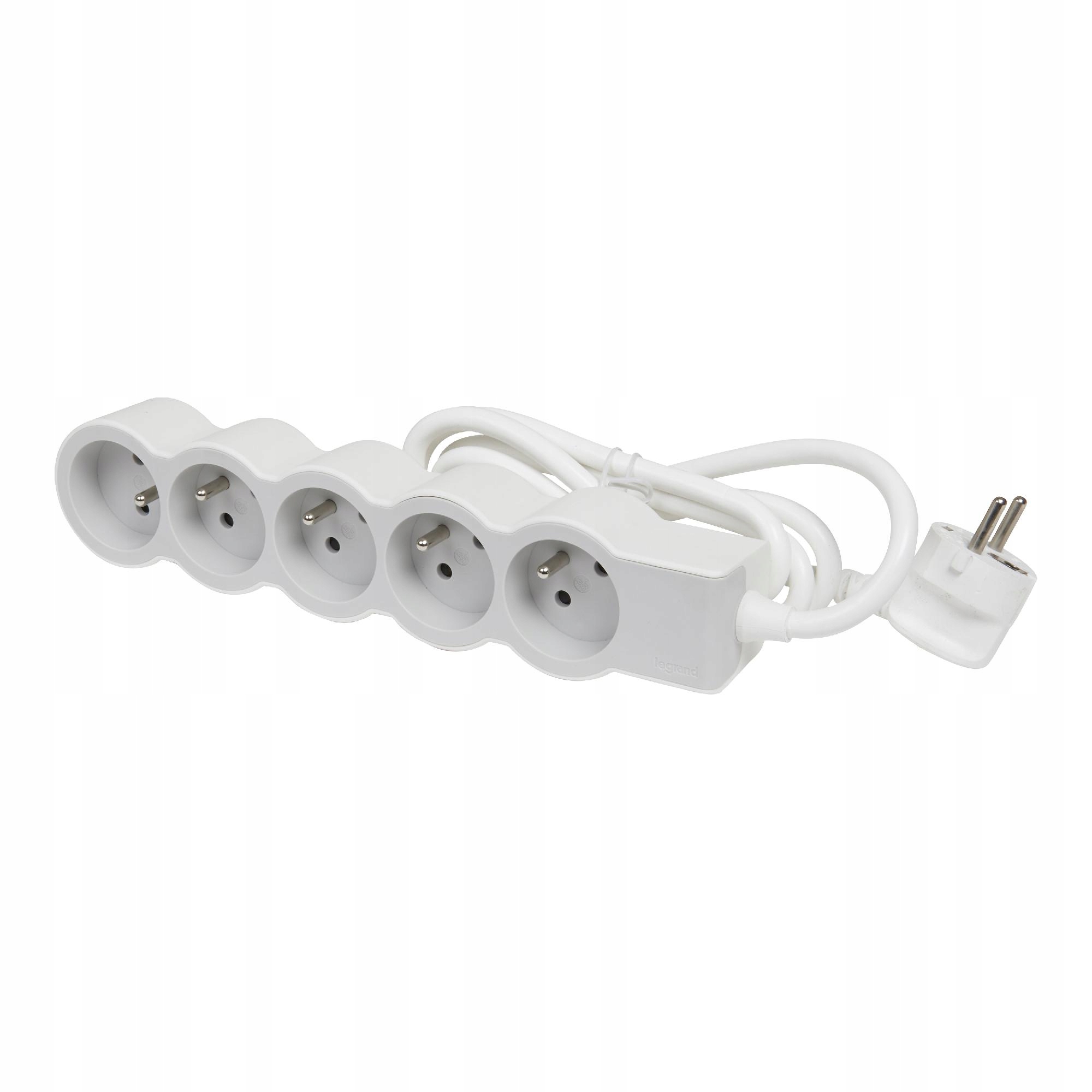 Legrand HELMO Przedłużacz standard 5x2P+Z z przewodem 1.5m 3x1.0 mm2 biały/jasnoszary 049480 – Niezawodne zasilanie dla Twoich urządzeń
