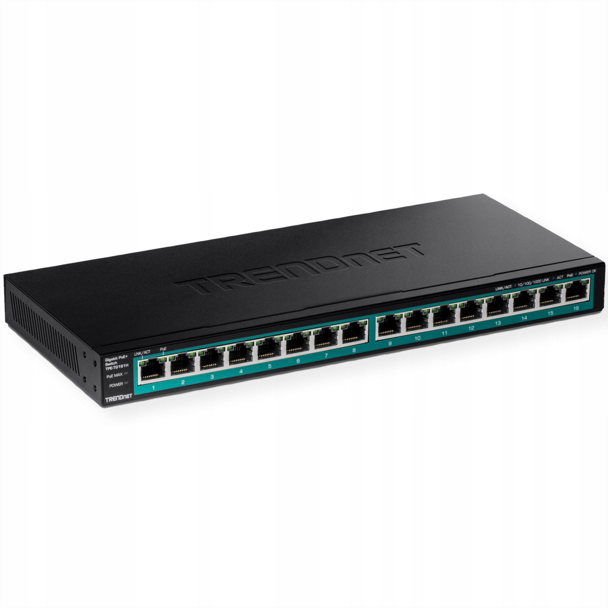 Switch TRENDnet 16-PORT GIGABIT POE+ – Wydajność i oszczędność w jednym