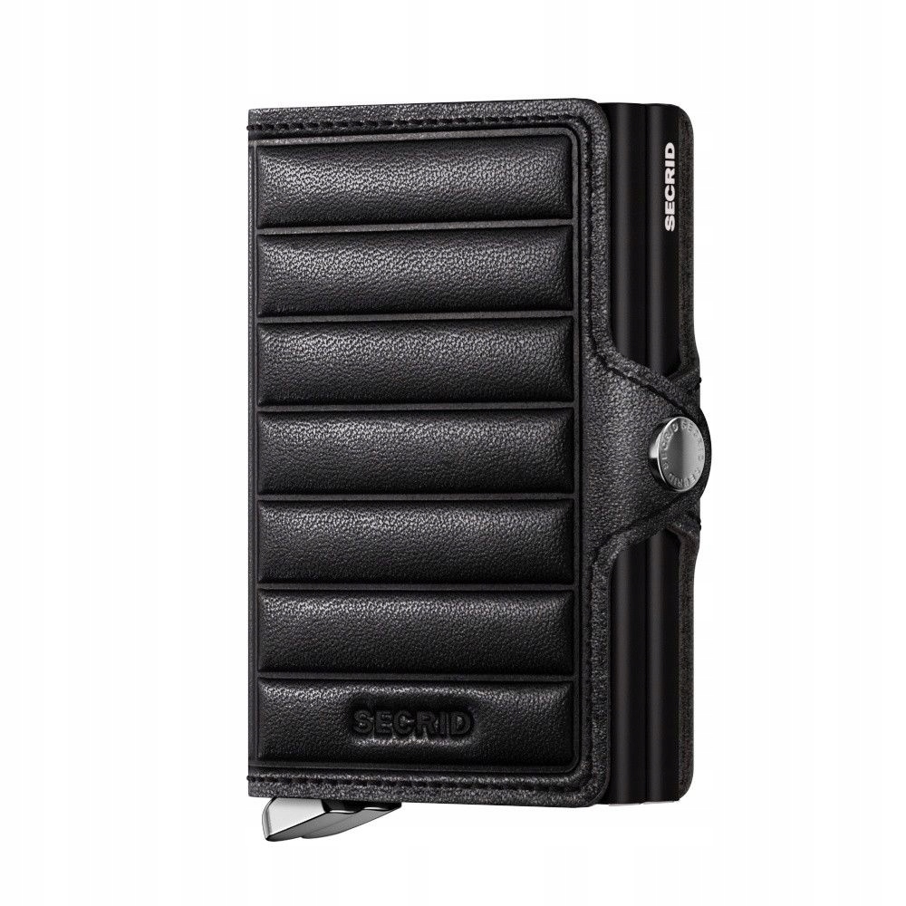 Secrid Emboss Lines Black Twinwallet – Elegancja i funkcjonalność w jednym