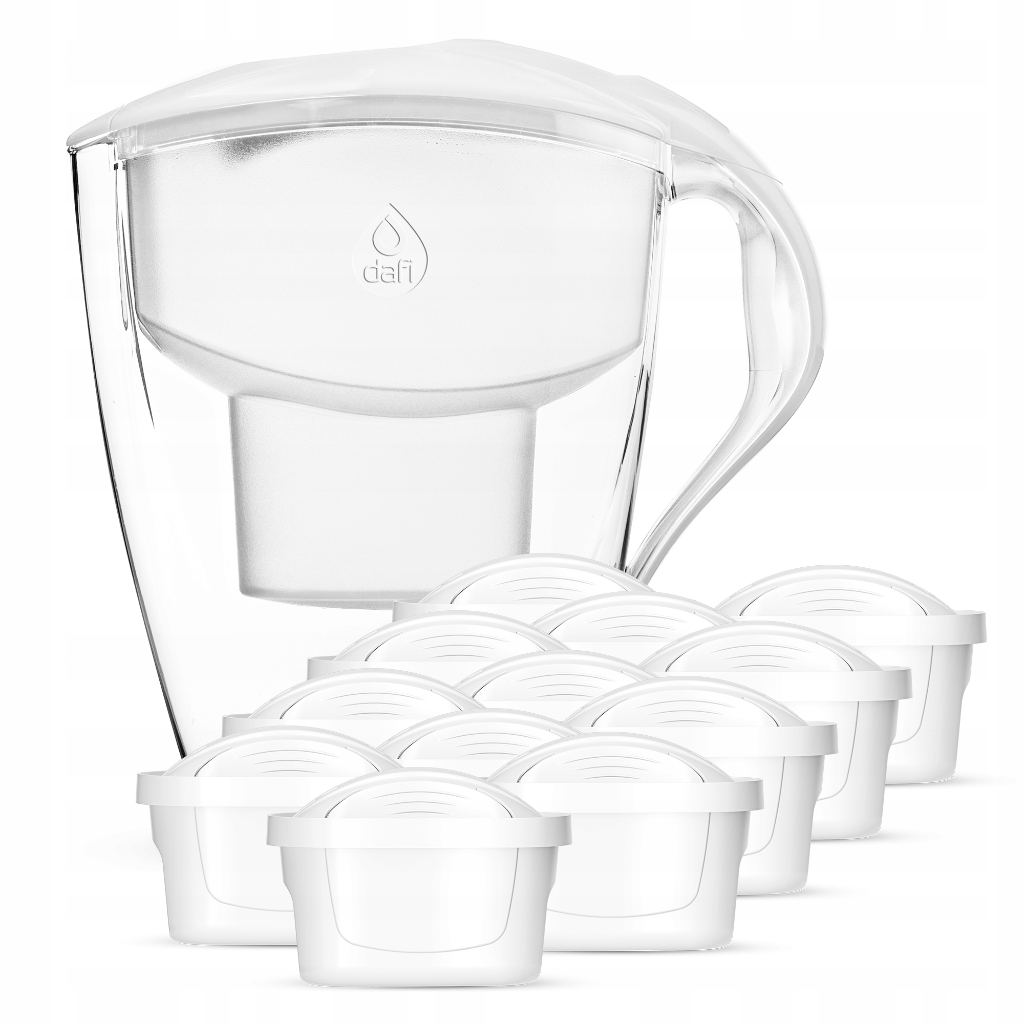 Dzbanek filtrujący Dafi ASTRA biały 3l 12 xUnimax – Idealne rozwiązanie dla czystej wody