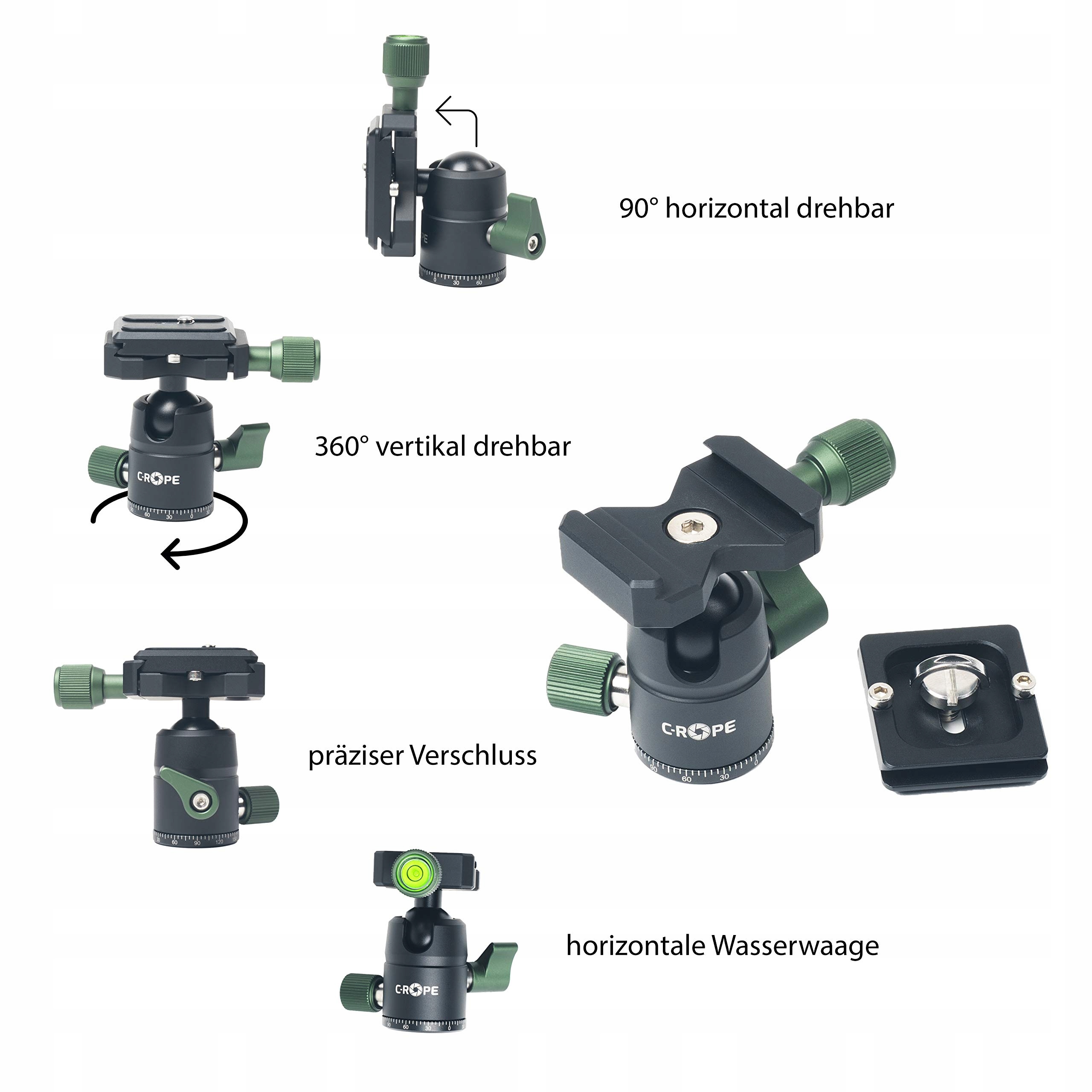 360° kulowa głowica – Precyzyjne ustawienie kamery