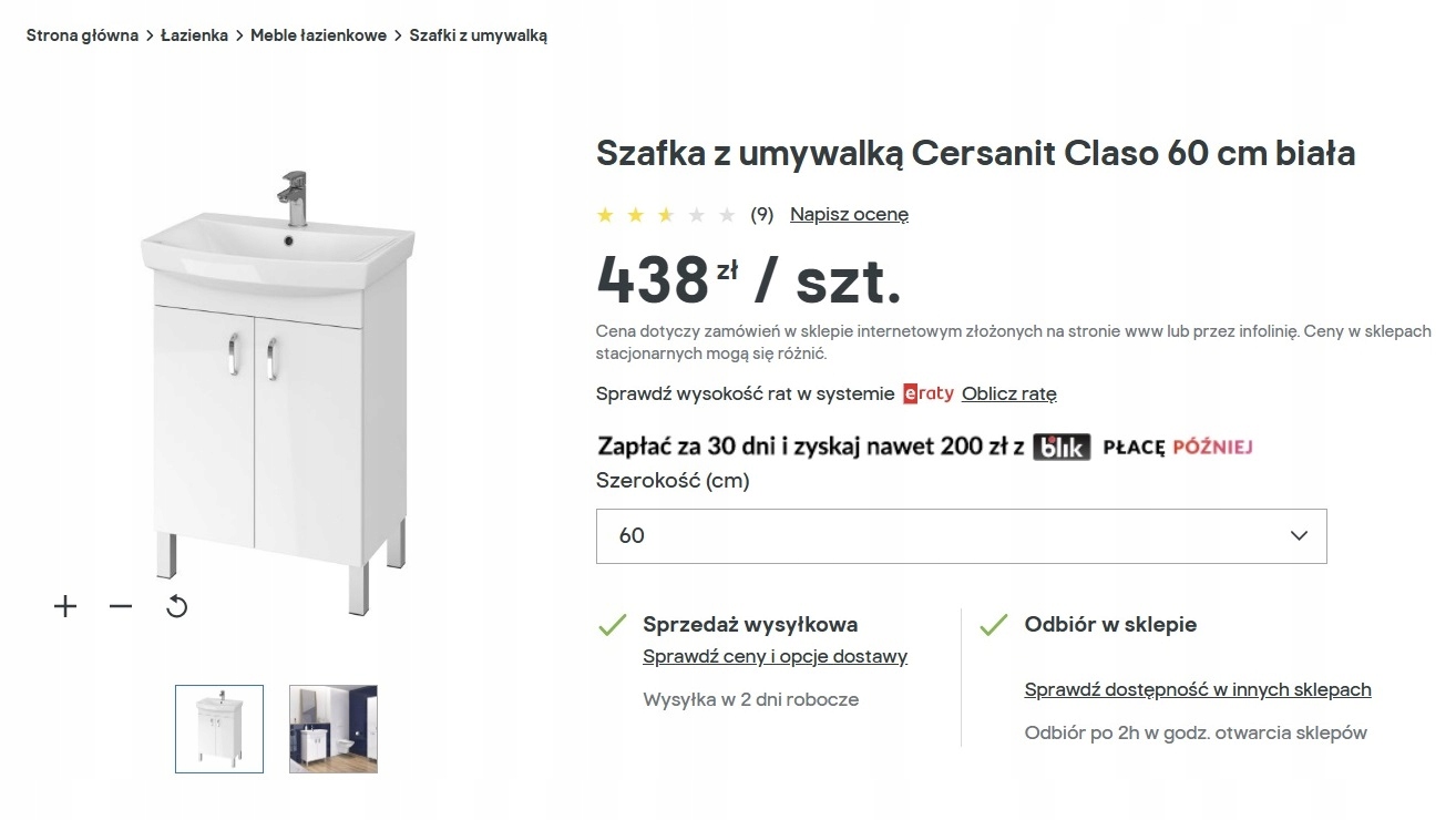Wymiary i specyfikacja produktu