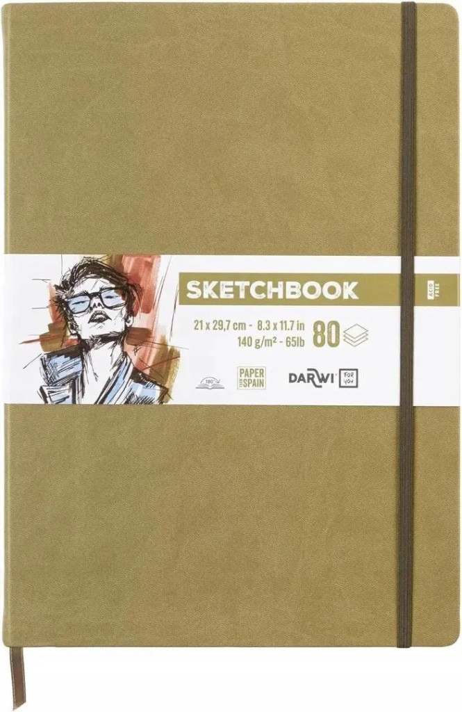 Szkicownik A4 140g khaki – Idealny do rysowania i kreatywnych projektów