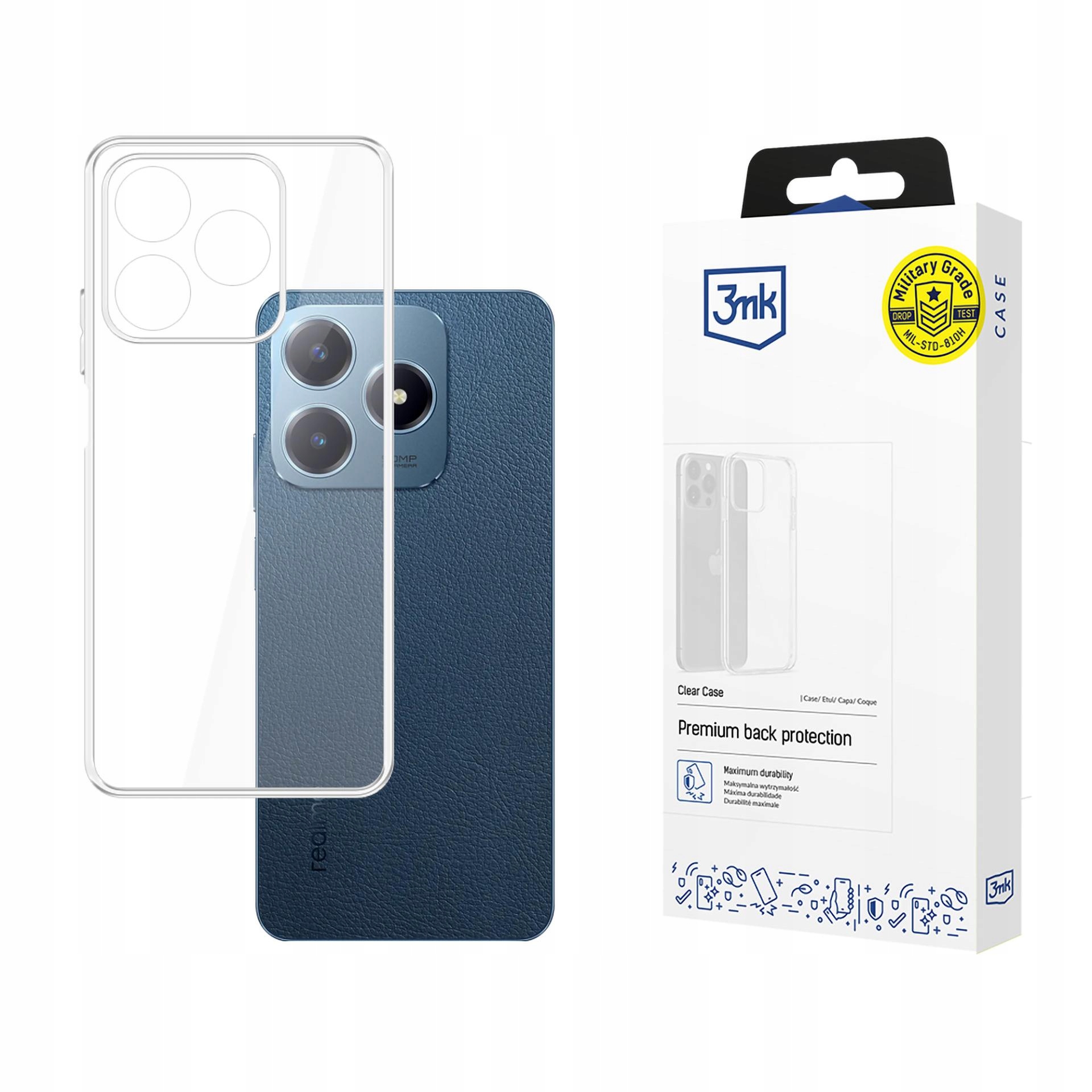 REALME C63 - 3MK CLEAR CASE – Idealna ochrona dla Twojego smartfona