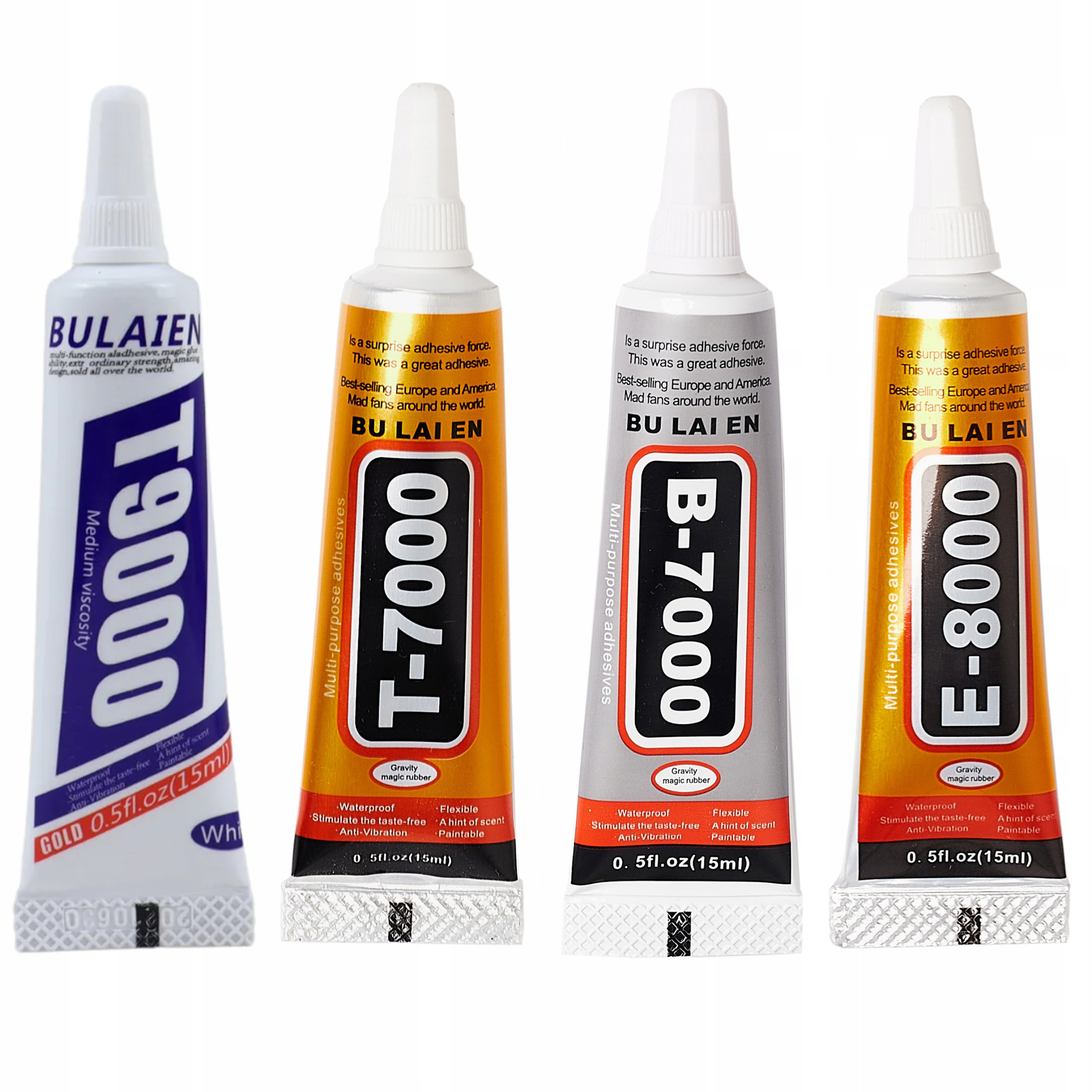 Zawartość zestawu – Kleje T-9000, T-7000, E-8000, B-7000