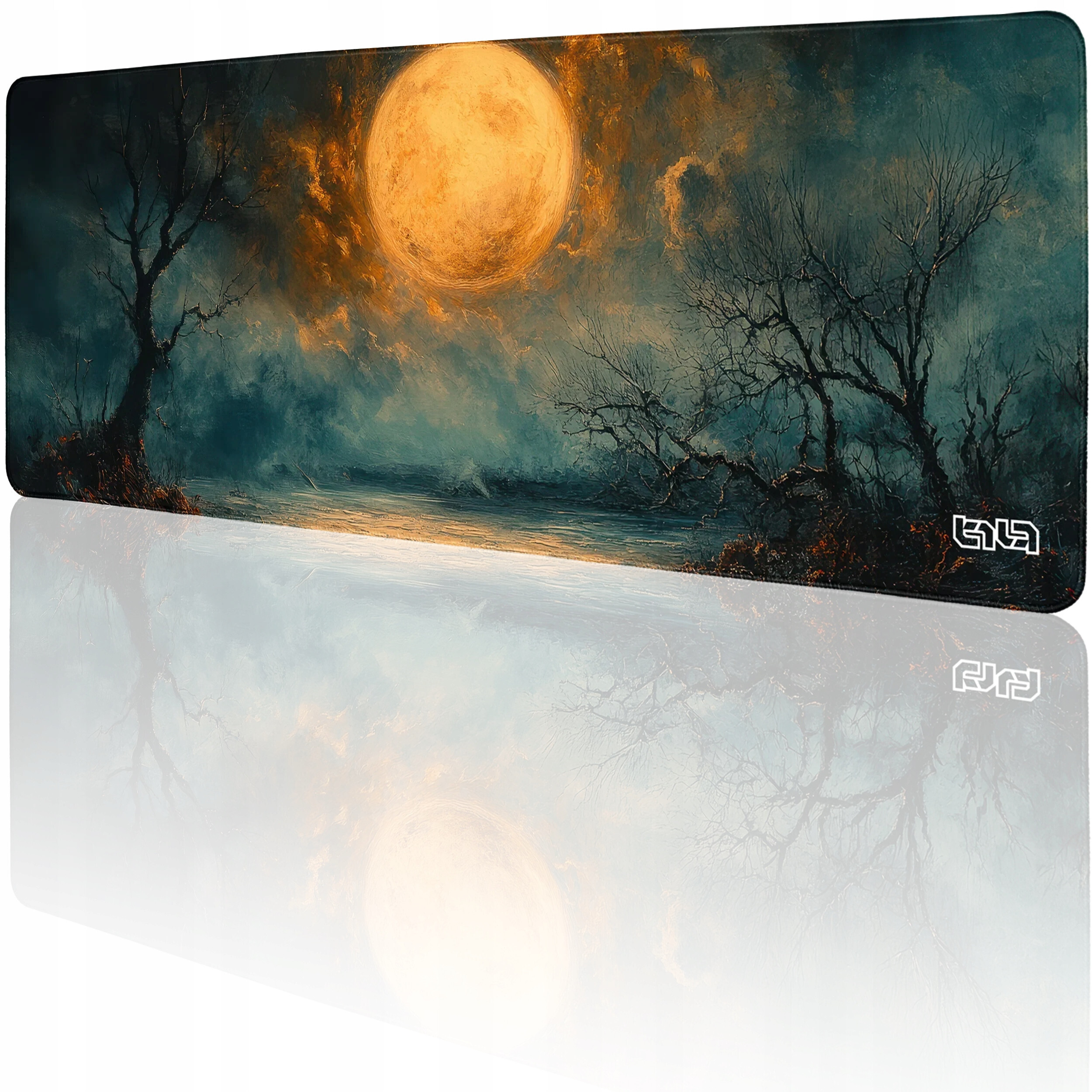 PODKŁADKA POD KLAWIATURĘ Lunar Abyss 80x30 TILT Wodoodporna Duża XXL – Komfort i styl w Twoim biurze