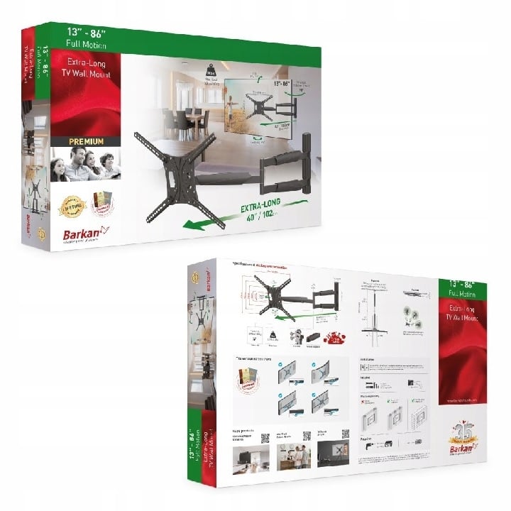 Długi wysięgnik z pełną regulacją widoczności