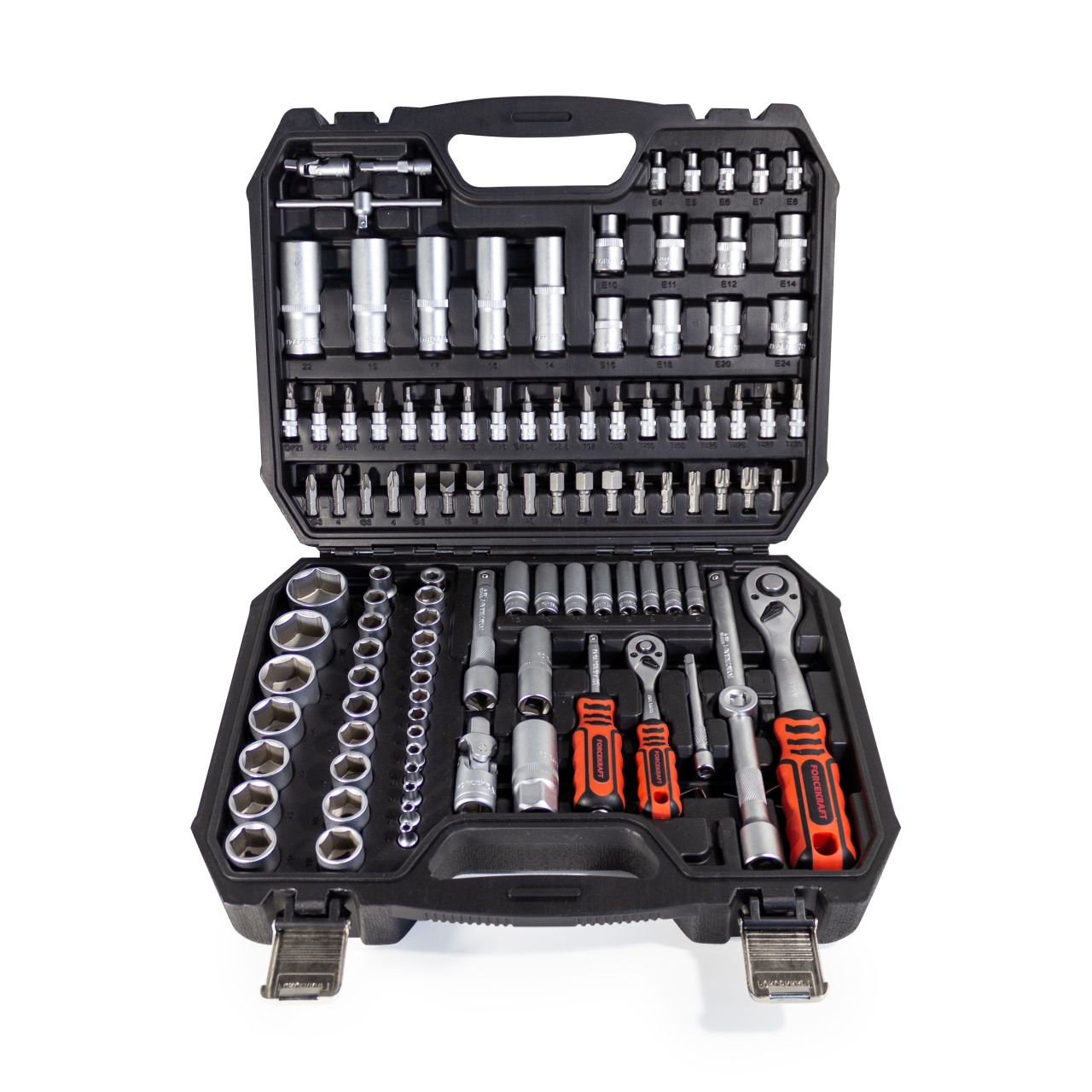 Zestaw narzędzi Forcekraft 108el. 1/4