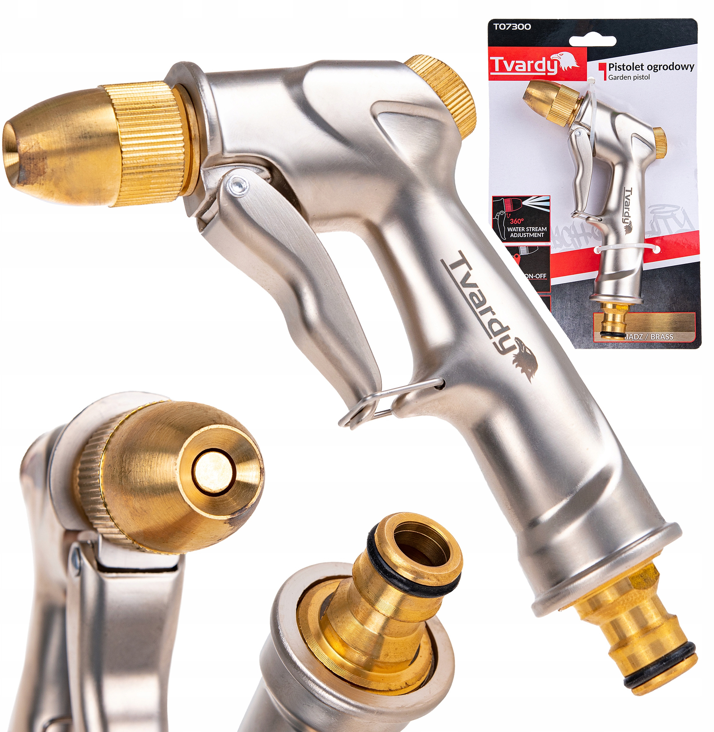 Pistolet ogrodowy regulowany BRASS-LINE – Niezbędne narzędzie do pielęgnacji ogrodu