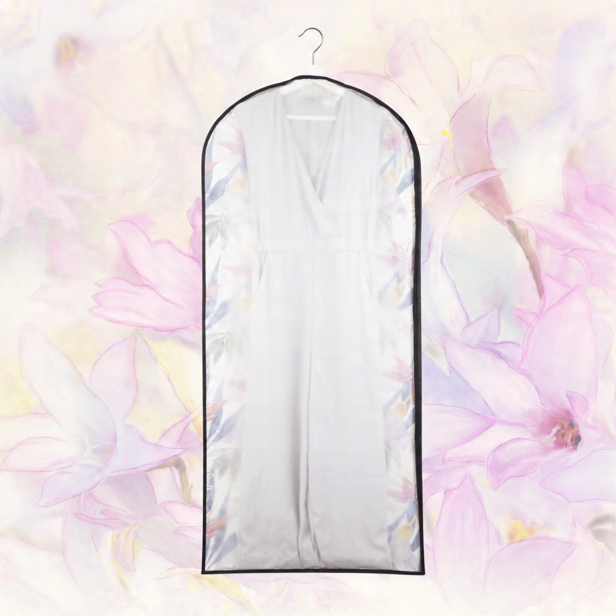 Apgerbu soma 60x135cm Floral Beauty – Elegancki pokrowiec na odzież