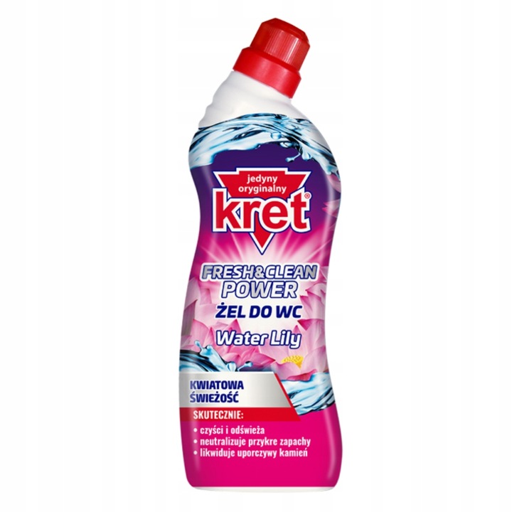 Kret Fresh & Clean Power Water Lily – Żel do WC dla perfekcyjnej czystości
