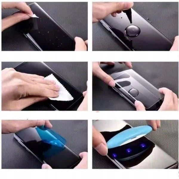Szkło Zaokrąglone UV do Samsung Galaxy S7 Edge Konstrukcja powłoka oleofobowa zaokrąglone krawędzie zaokrąglone rogi