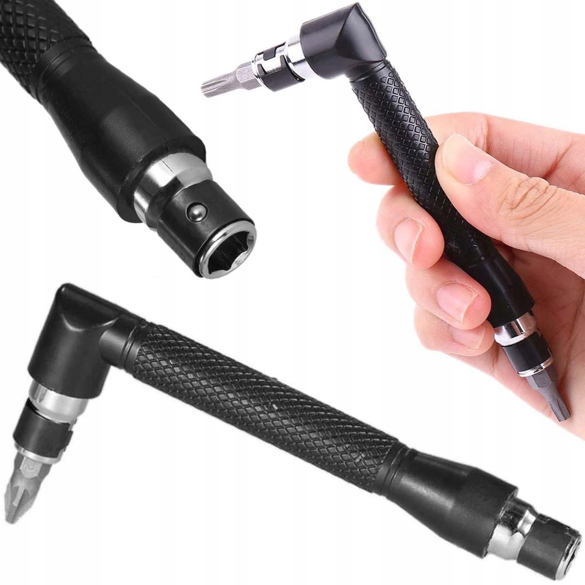 Rockforce ROCKFORCEADAPTER KĄTOWY DO KOŃCÓWEK 1/4