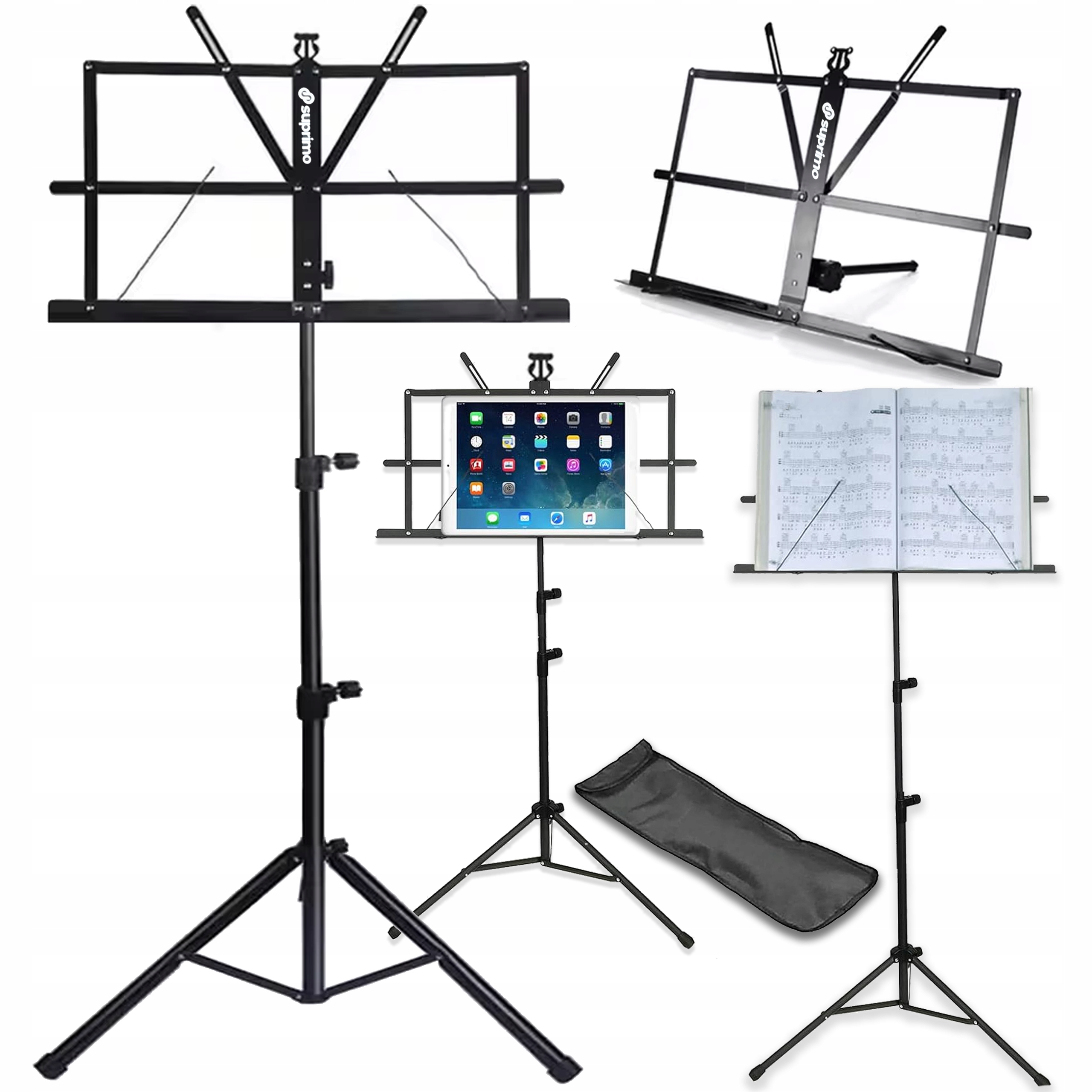 SUPRIMO D1 – Regulowany statyw stojak pulpit do nut