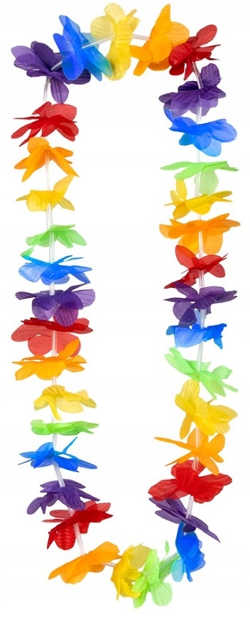 Kolorowy naszyjnik i wianek na imprezy tematyczne