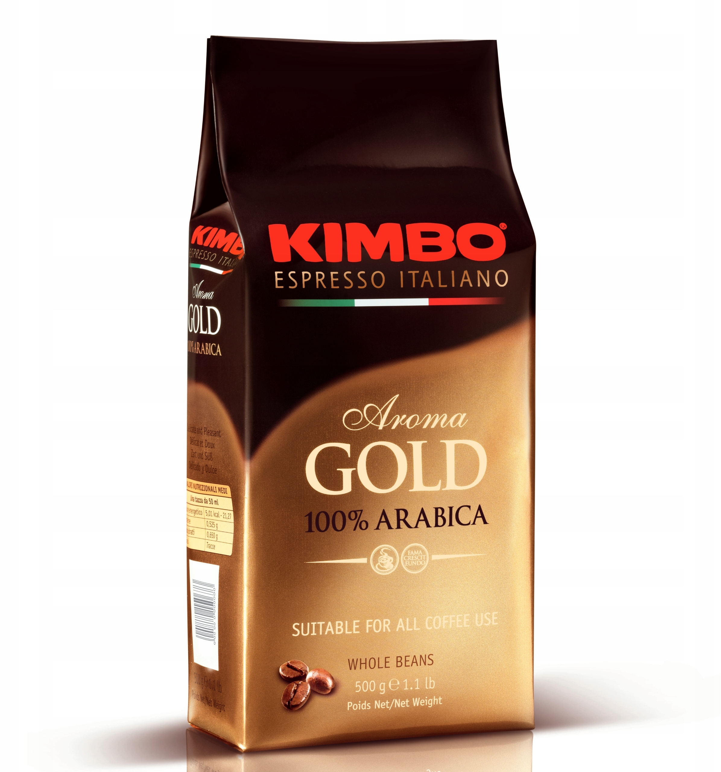 Kawa ziarnista Kimbo Aroma Gold 500 g – Doskonały wybór dla miłośników kawy