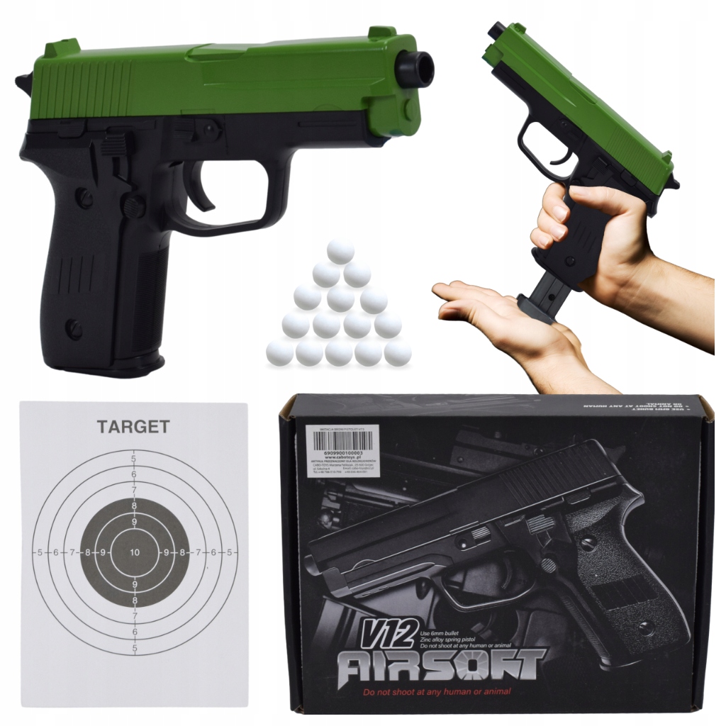 Pistolet ASG na kulki plastikowe metalowy Glock – Realistyczna zabawa dla starszych dzieci