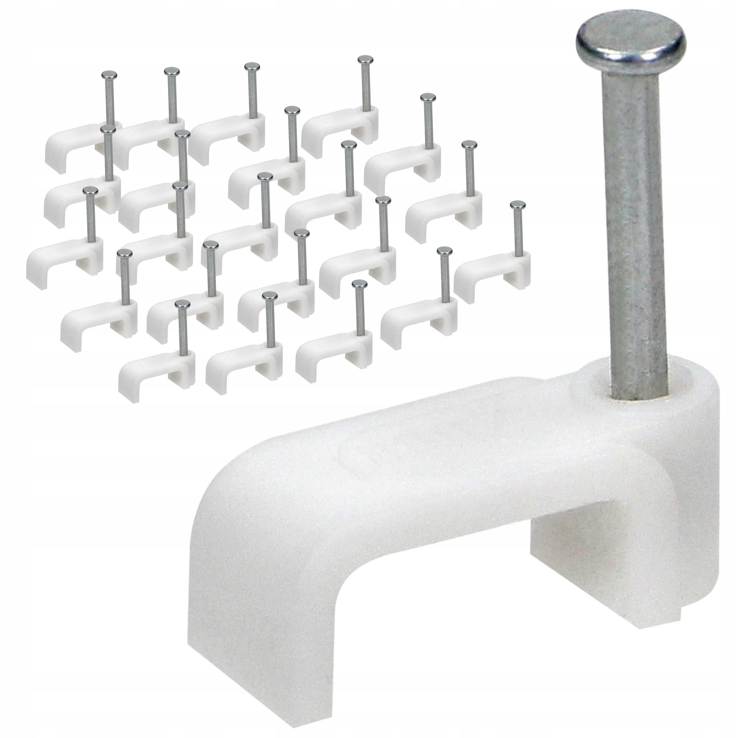 Uchwyt kablowy płaski na kabel YDYp 2 x 2,5 mm2, 8x6 mm (25szt) Orno