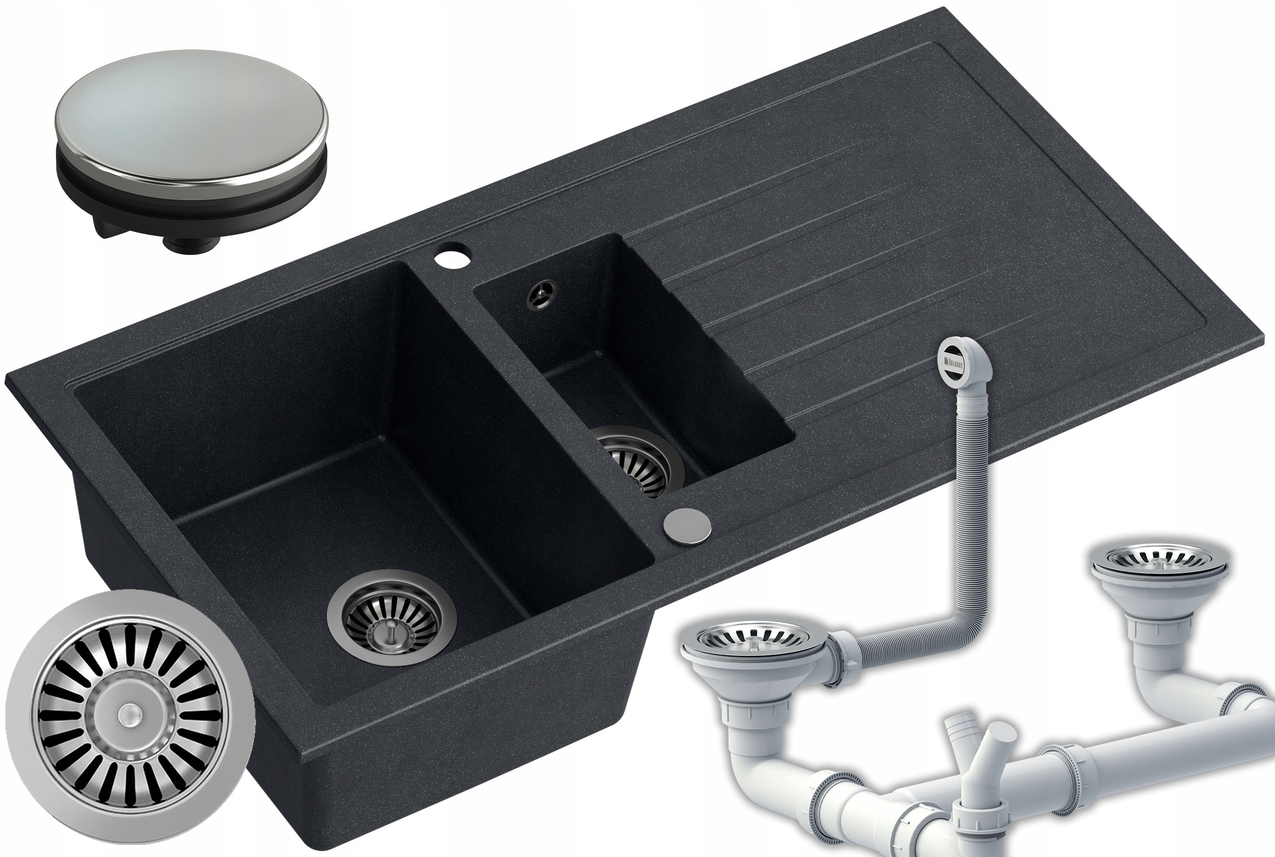 Syfon i zaślepka w komplecie – Pełna funkcjonalność