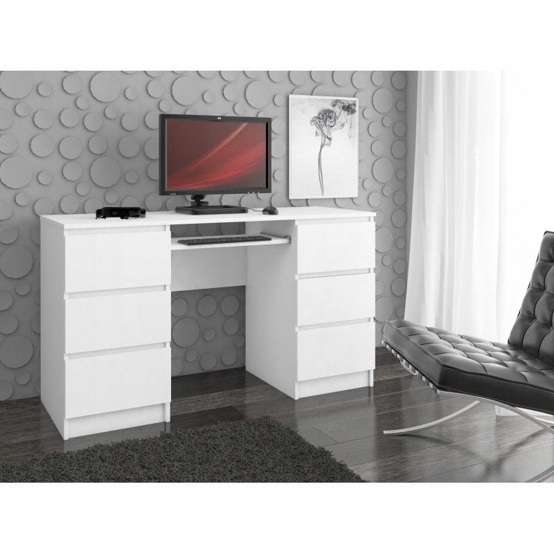 Komputerowe szuflady CORE 135x50x77 cm – Idealne biurko do pracy i rozrywki