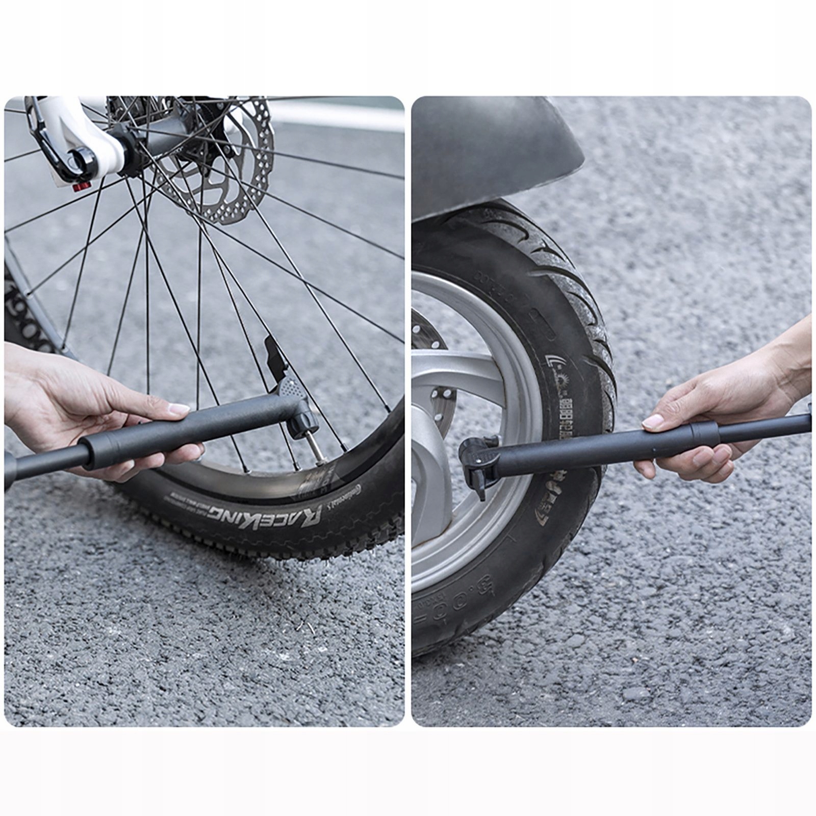 Ergonomiczny uchwyt – Komfort podczas pompowania