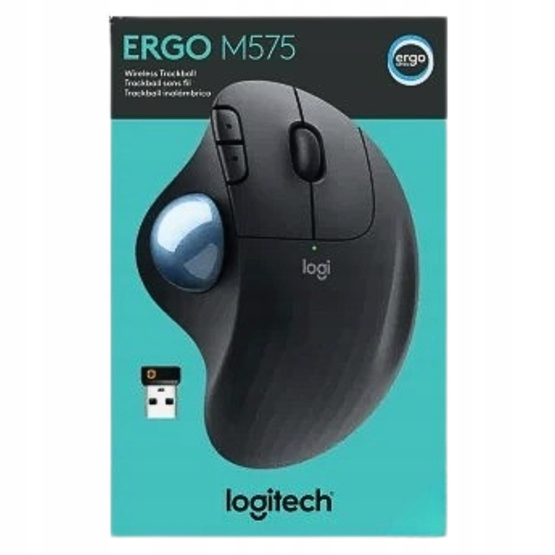 Myszka Logitech M575 Ergo Bezprzewodowa USB 2.4GHz – Idealna do pracy zdalnej