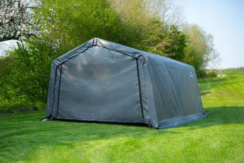ShelterLogic Folia namiot pastwiskowy – Idealne schronienie dla Twoich zwierząt i pojazdów
