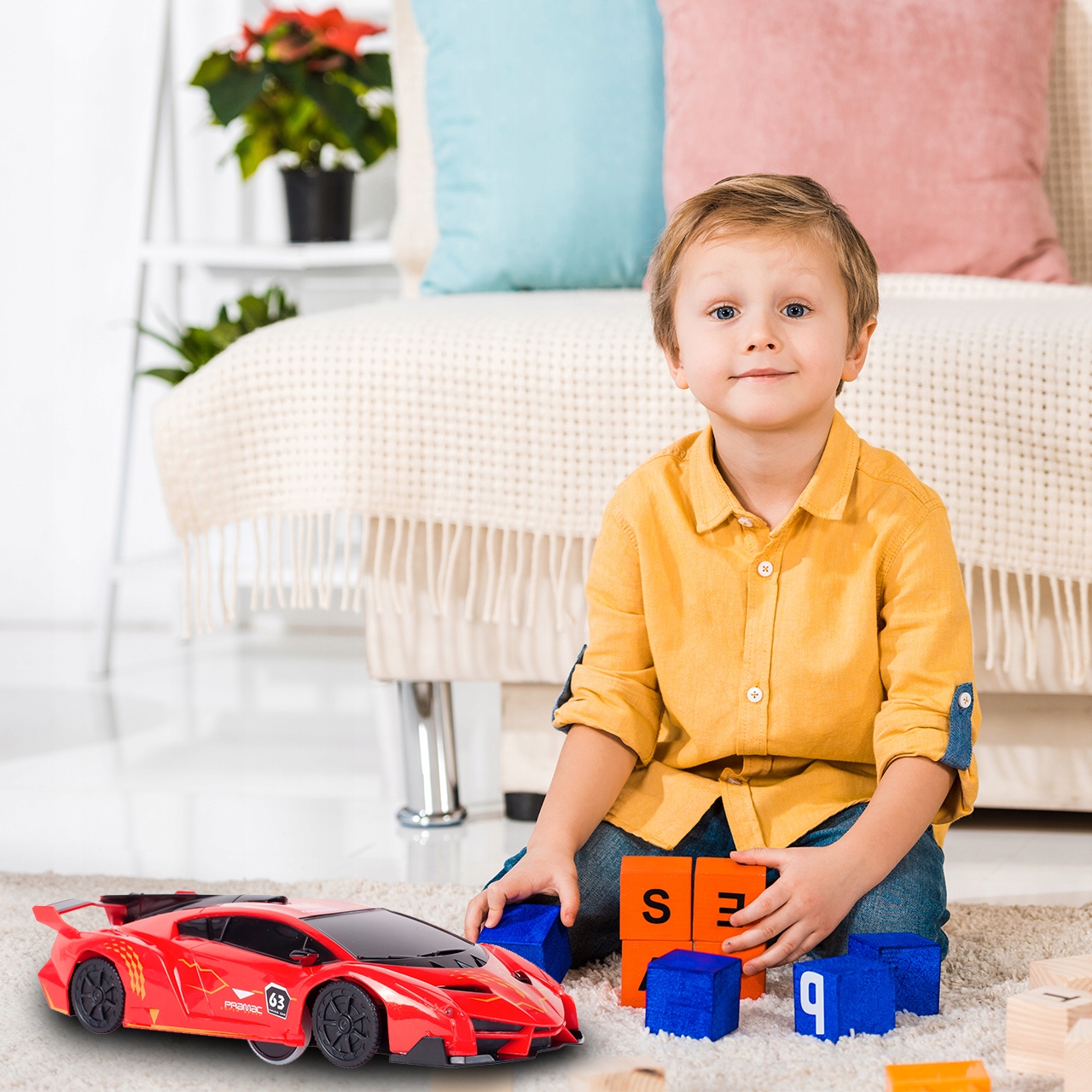 AUTO KASKADER JEŻDZI PO ŚCIANACH PILOT STEROWANY Szerokość produktu 7 cm