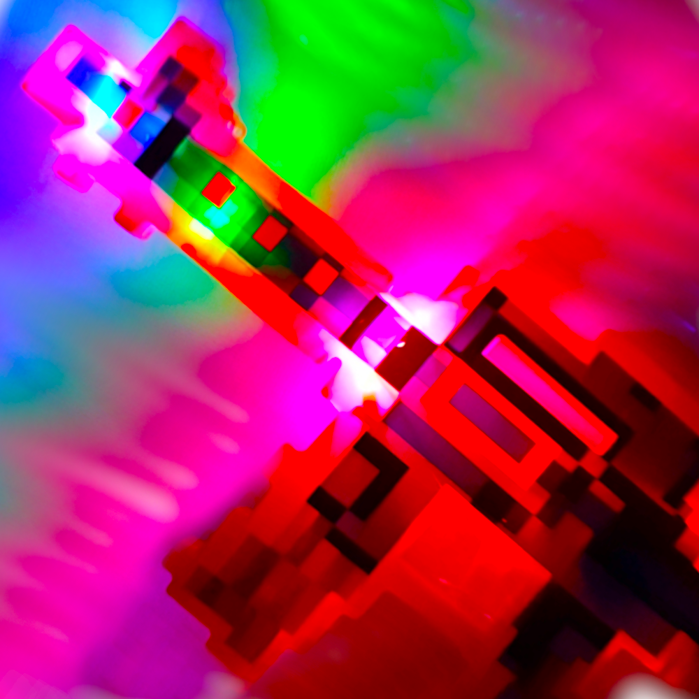 Karabin Na Baterie MINECRAFT Światło Dźwięk z LED