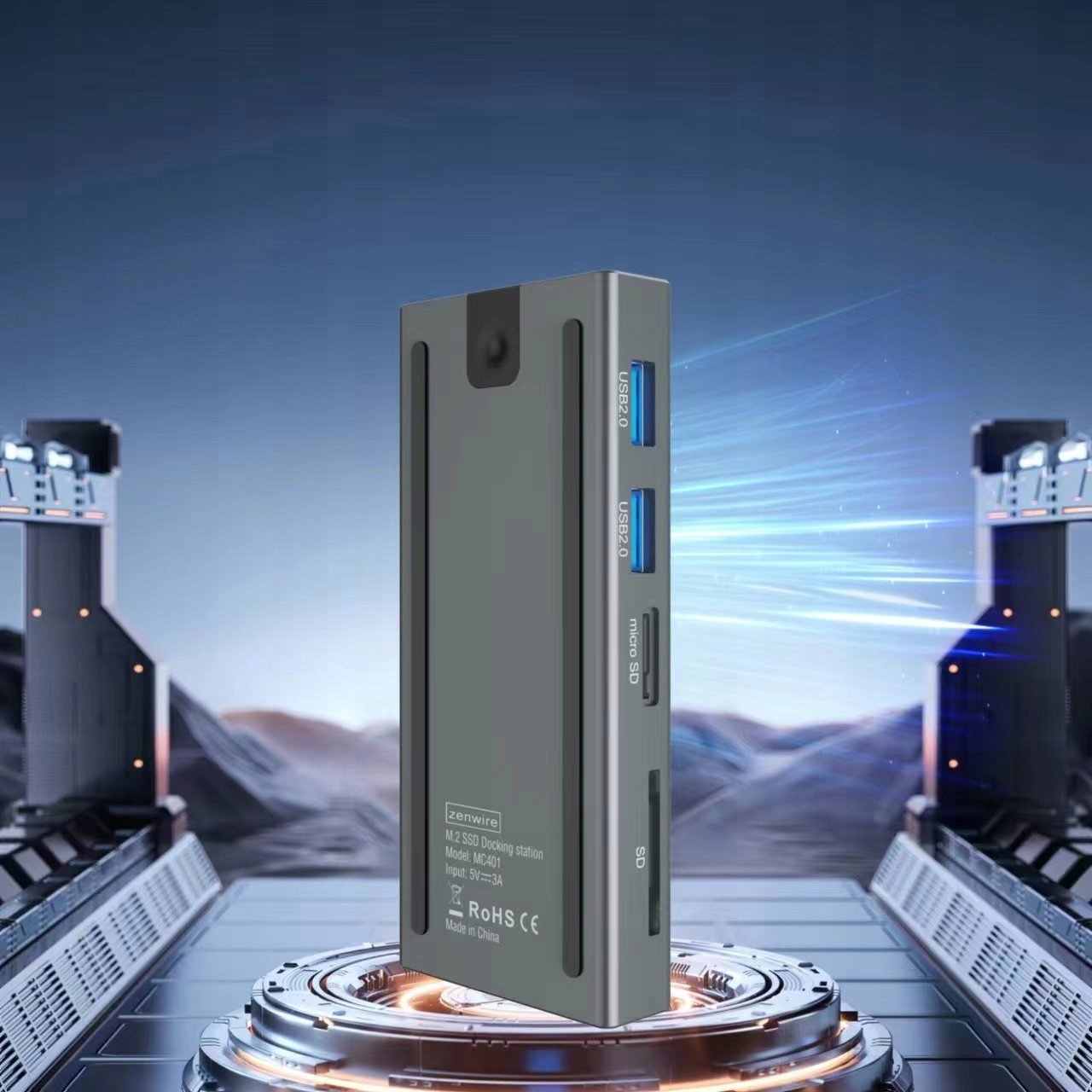 Łatwy montaż dysków SSD – Beznarzędziowe wsparcie dla M.2 NVME i SATA
