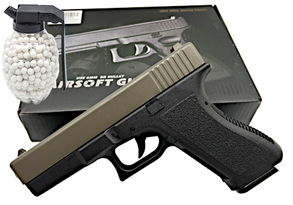 Pistolet Glock P80 ASG Na Kulki Metal Polimer wer wojsko+Granat Tomdorix