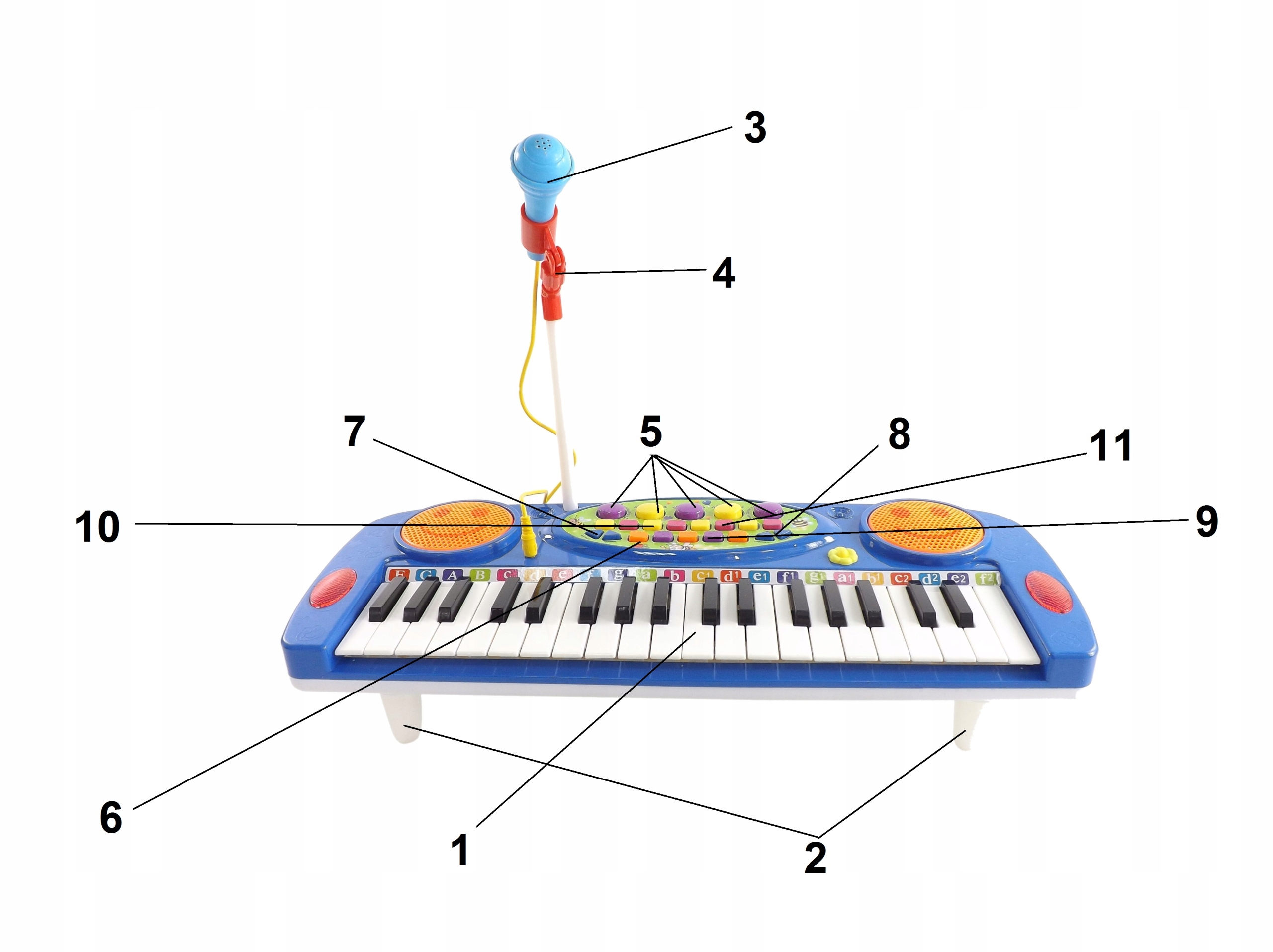 ORGANY Z MIKROFONEM 37 KLAWISZY NAGRYWANIE 3702 N EAN 5907508460587