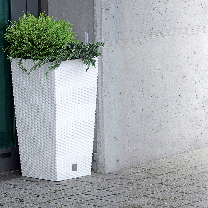 Doniczka + wskaźnik poziomu wody DRTS225 biała Marka Prosperplast
