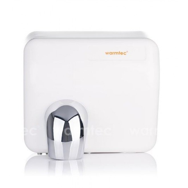 Suszarka do rąk WARMTEC BarrelFlow ABS Biała z przodu