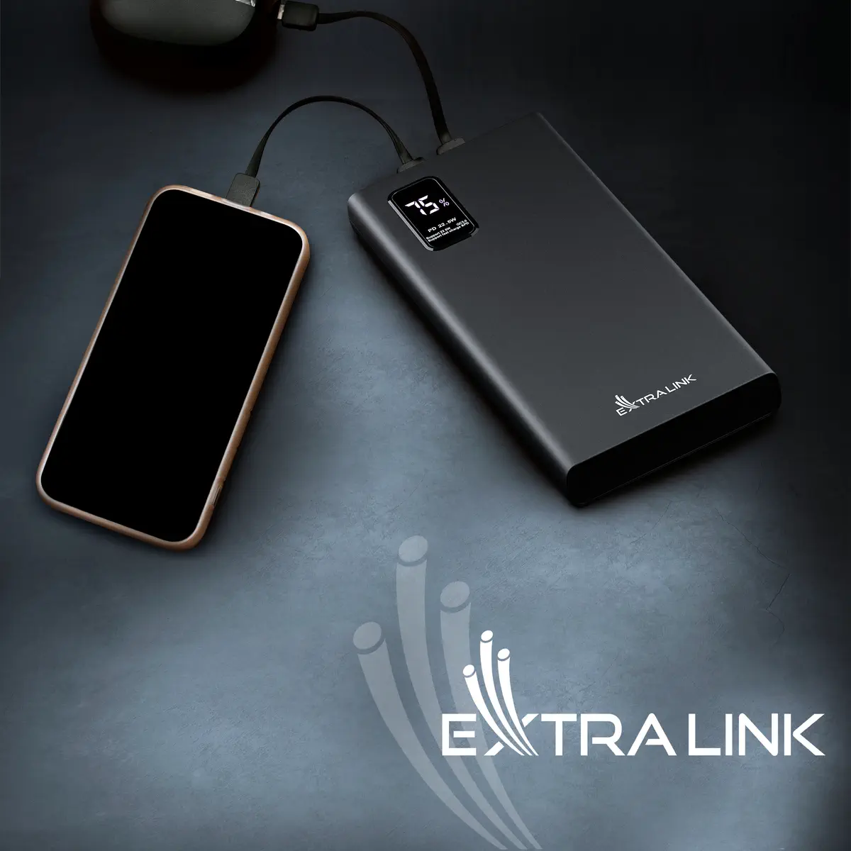 EXTRALINK EPB-067B 10000MAH FAST CHARGING POWER BANK BLACK