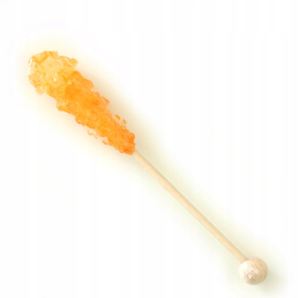Pomarańczowy sugar stick do napojów i deserów