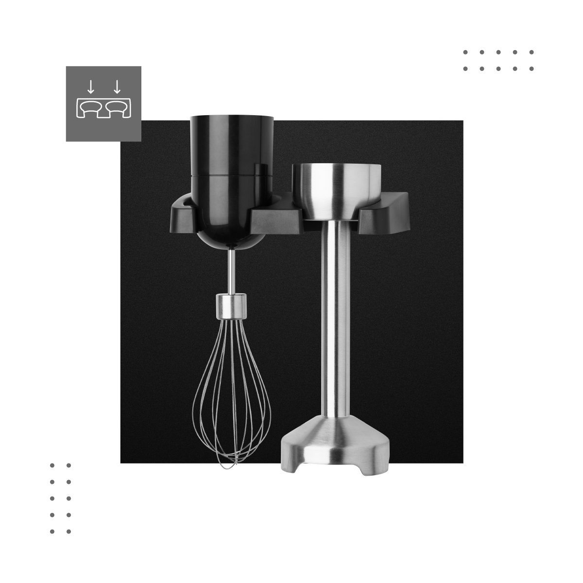 Elegancki uchyt na blender lub końcówki