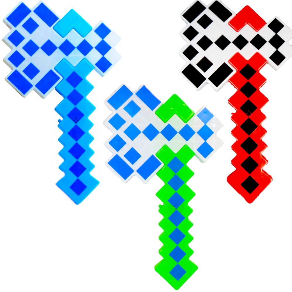 Siekiera Topór Na Baterie MINECRAFT Światło Dźwięk z LED