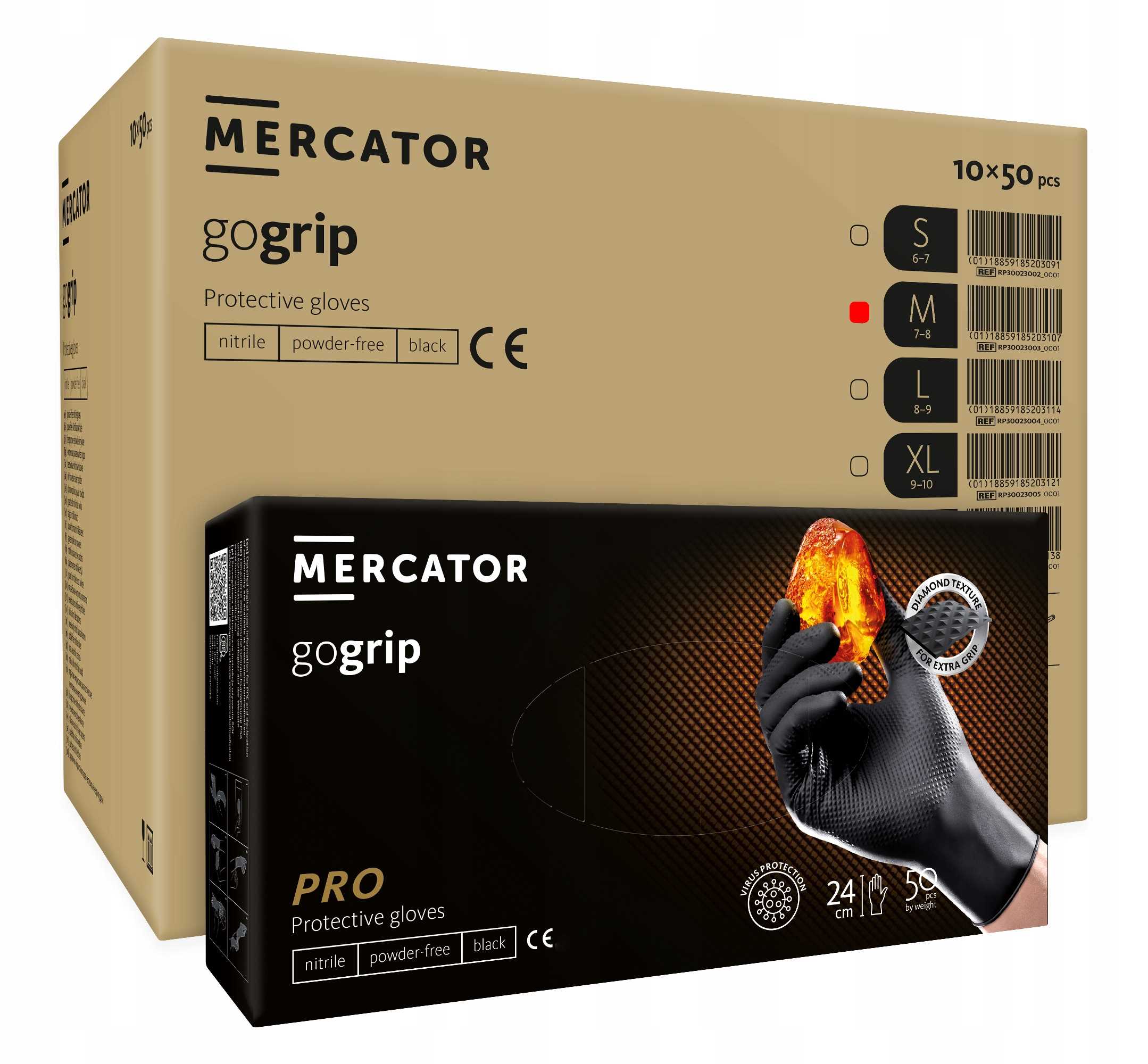 Rękawice Nitrylowe 50 szt. 8-M Gogrip Black – Ochrona i komfort w każdej sytuacji