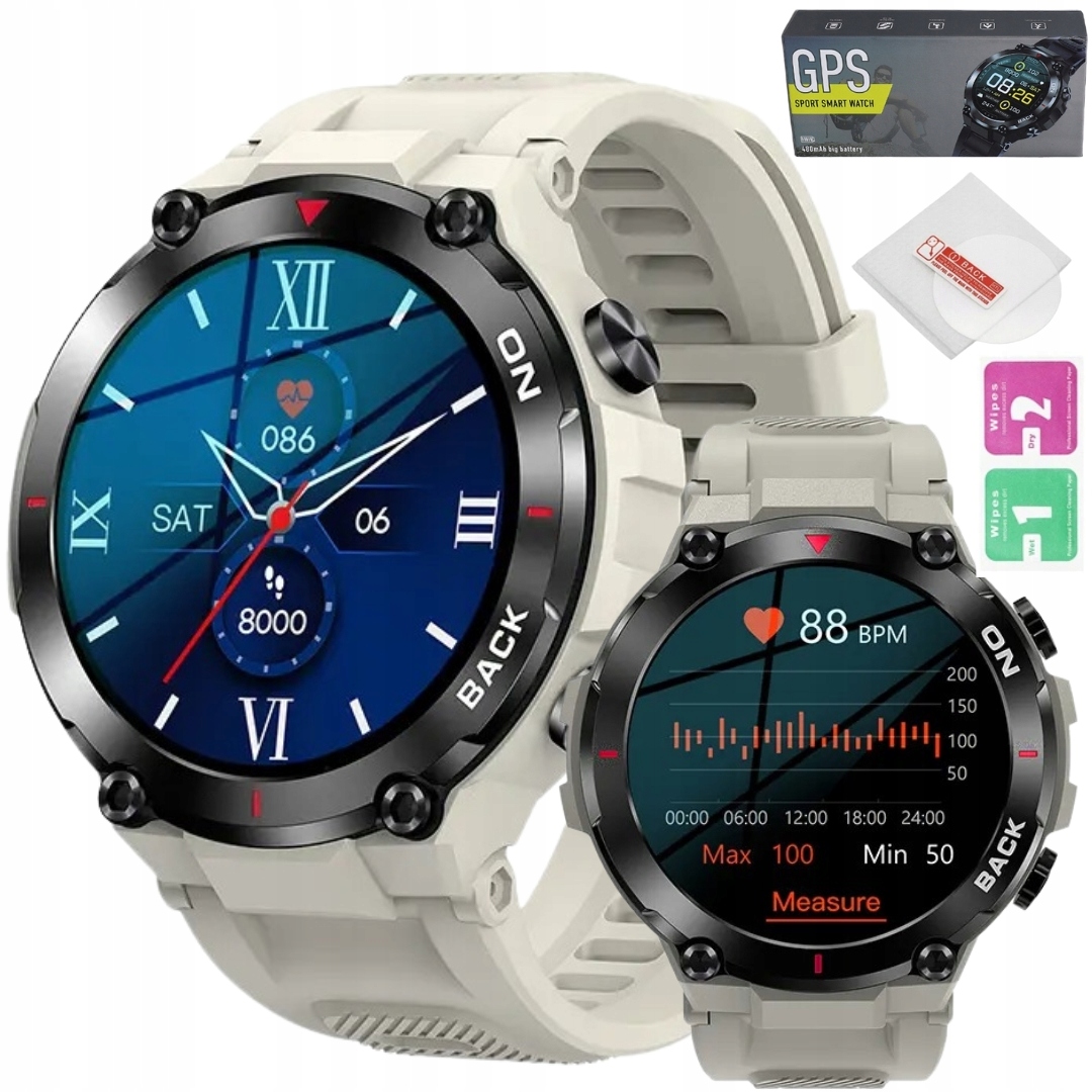 Smartwatch Męski Zegarek z GPS – Twoje zdrowie i aktywność w zasięgu ręki