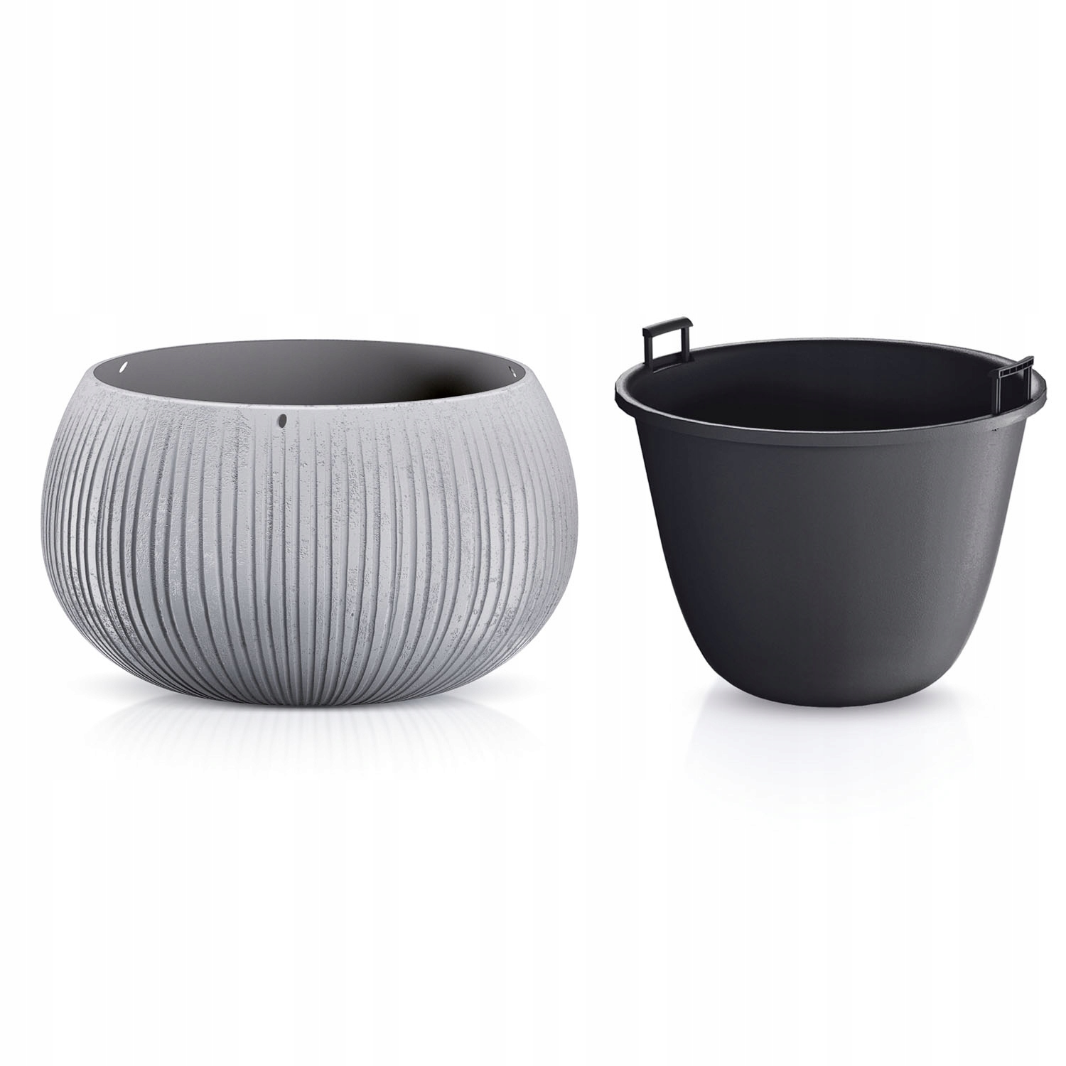 Donica Bowl Kula Beton DKB370 240 150 Zestaw 3w1 Waga produktu z opakowaniem jednostkowym 3 kg