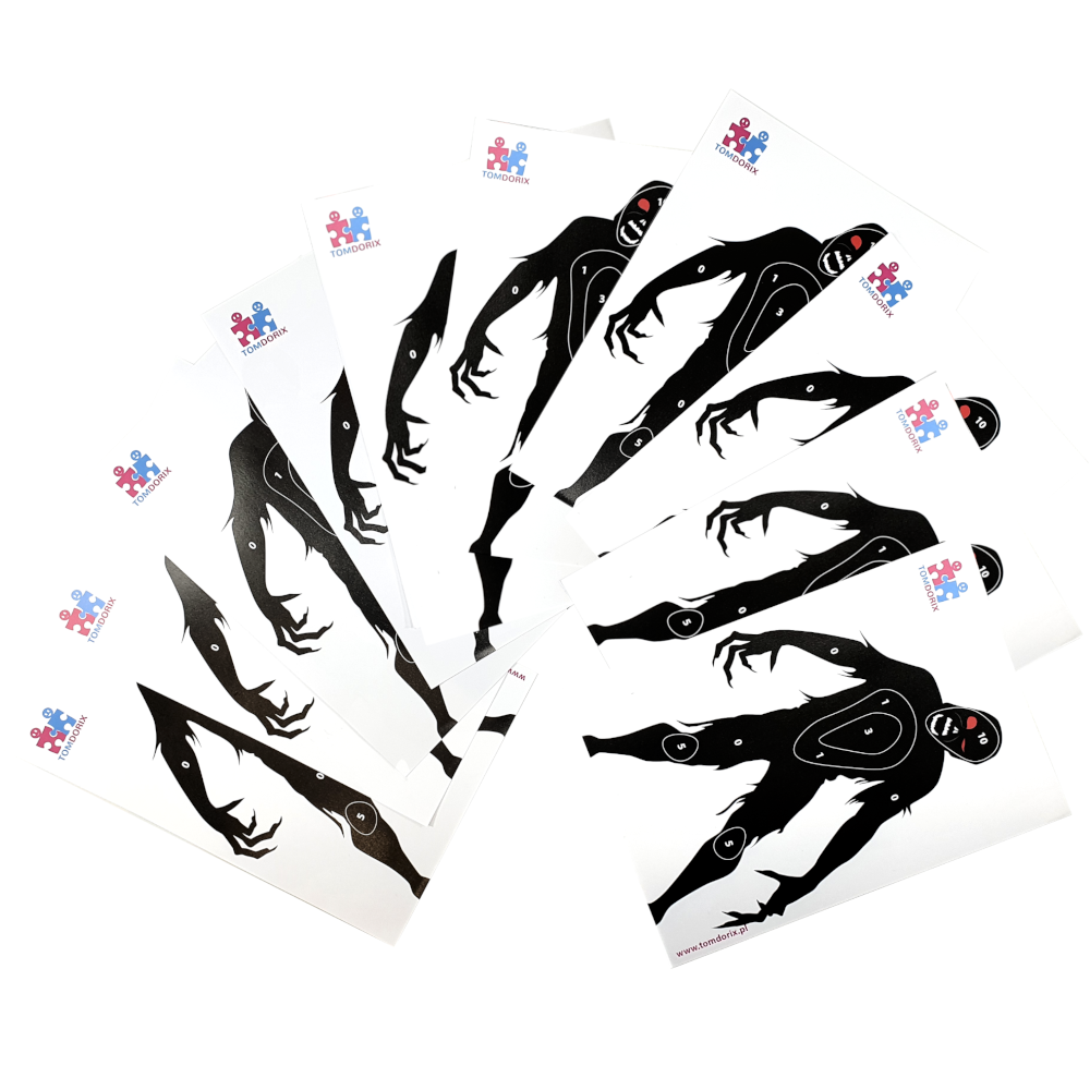 Tarcze Strzeleckie ASG Air Soft Gun ZOMBIE 10 sztuk TOMDORIX