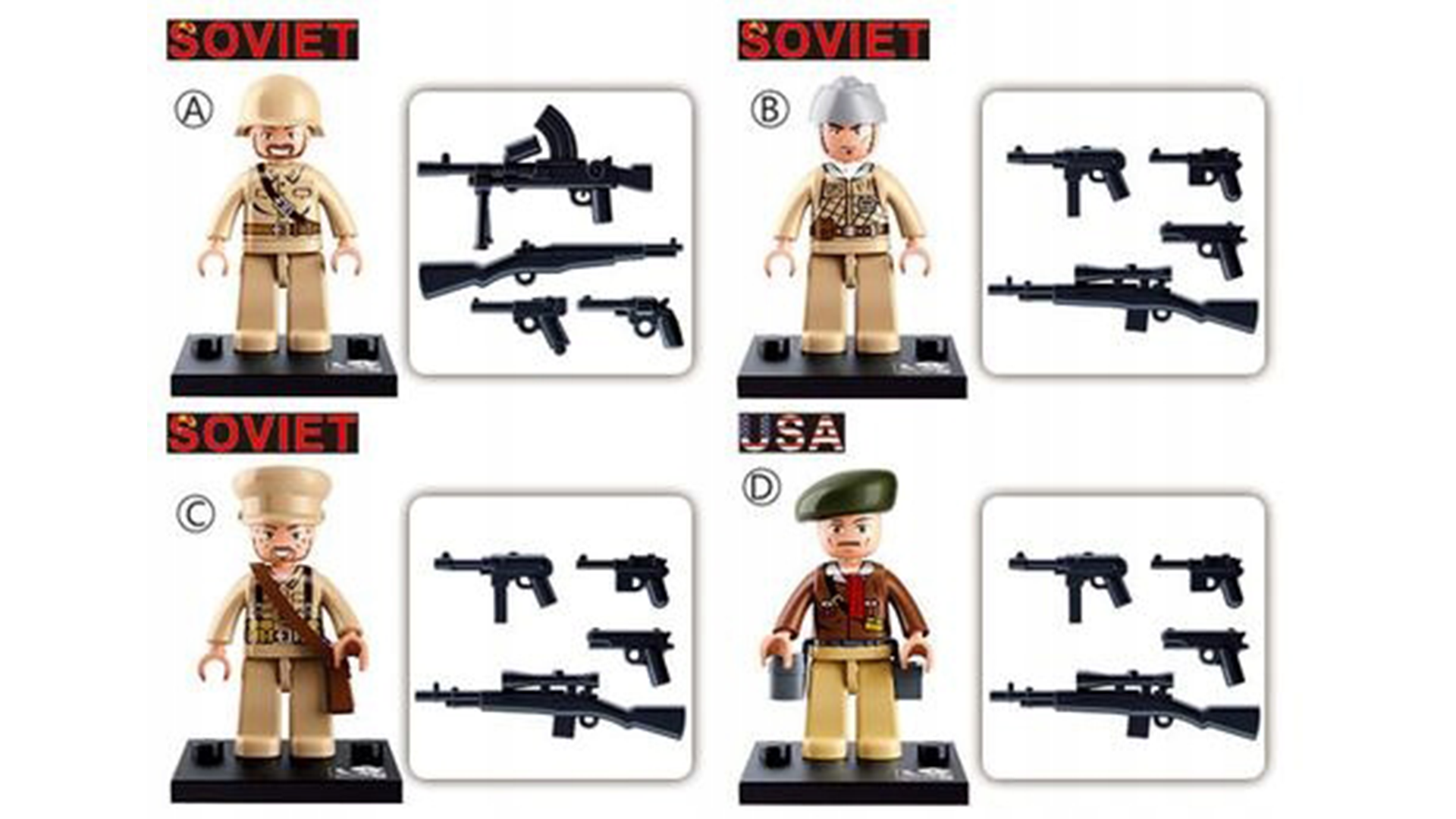 Klocki Wojskowe Figurki Militarne Żołnierze TOMDORIX