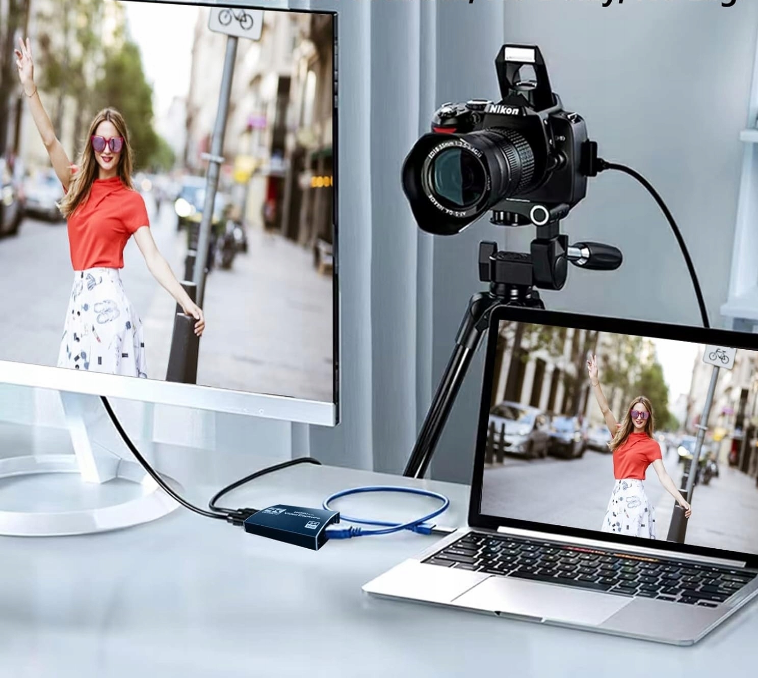 Stabilne przechwytywanie wideo i dźwięku bez opóźnień