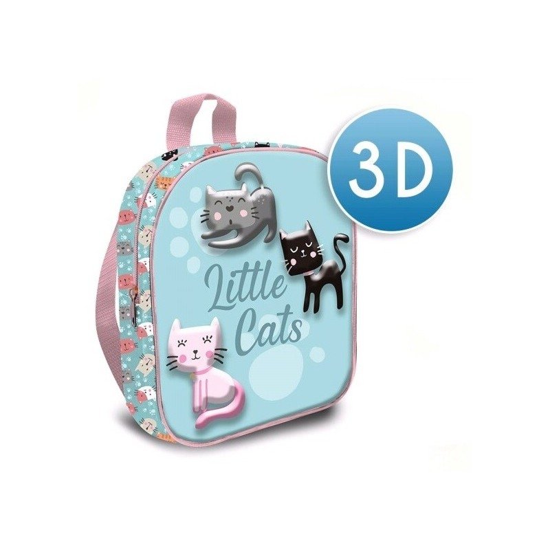 Wypukły efekt 3D – Plecak, który ożywia małe kotki