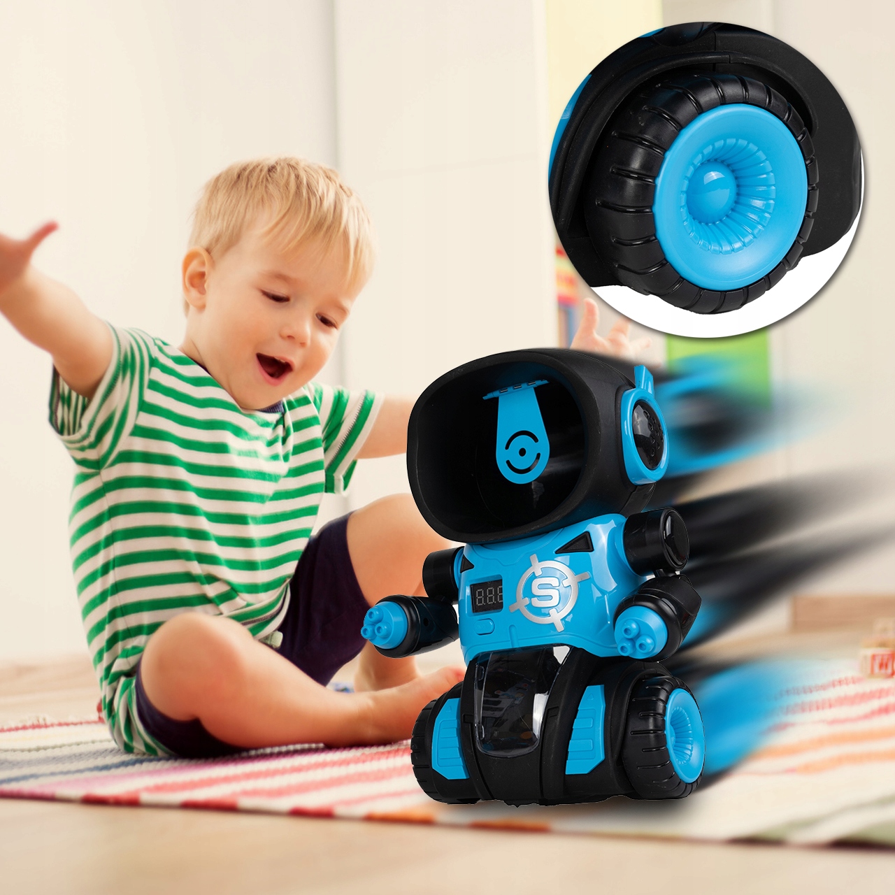 ROBOT GRA STRZELANIE DO CELU PISTOLET LICZNIK LCD Maksymalna liczba graczy 2