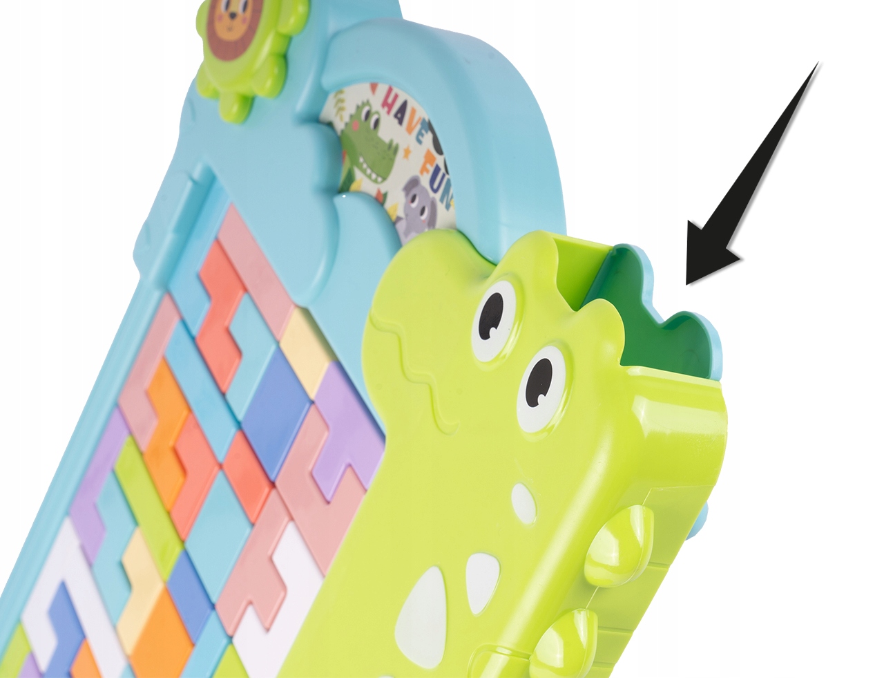 GRA TETRIS LOGICZNA UKŁADANKA TABLICA EDUKACYJNA Głębokość produktu 5 cm